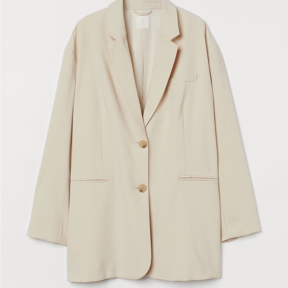 H&M Jackets & Blazers - H&M Cream Blazer